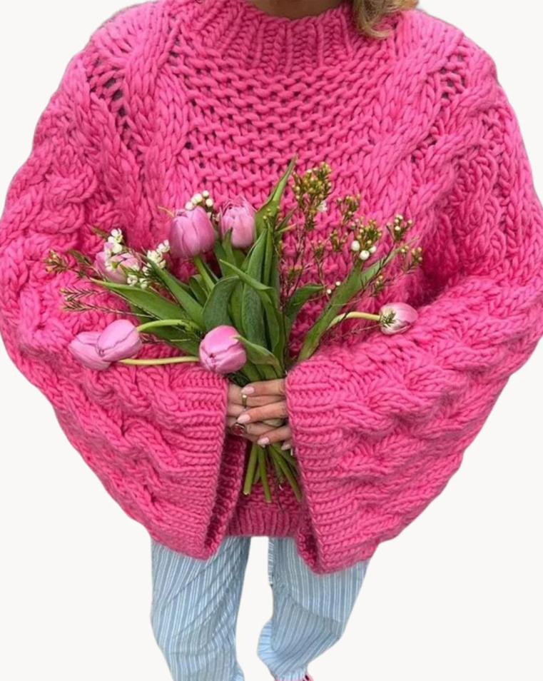 Jersey de Manga Larga con Corte Recto y Amplio Para Mujer | Ideal Para Invierno