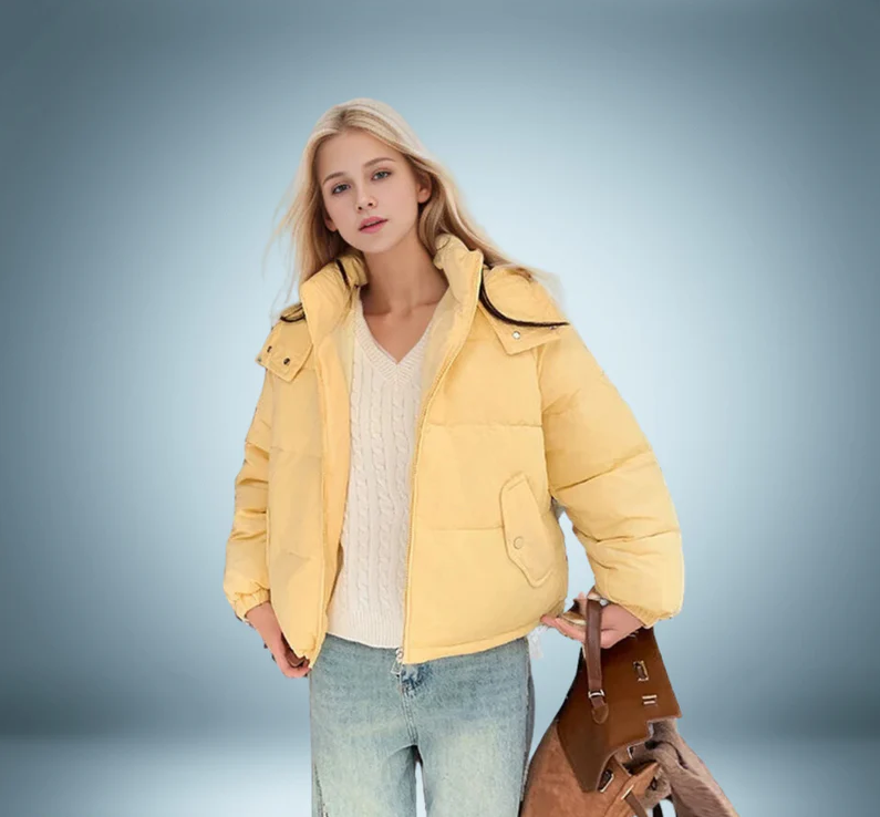Abrigo Acolchado Con Capucha Integrada | Ideal Para Uso Diario En Invierno