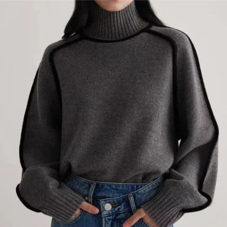 Jersey de Cuello Alto para Mujer | Ideal para Otoño e Invierno