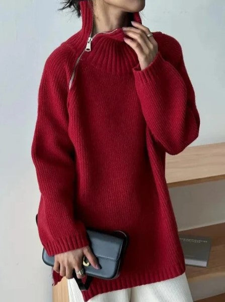 Jersey con Cuello Alto para Mujer | Ideal para Otoño e Invierno