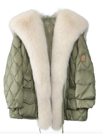Chaqueta Con Cuello Alto y Cierre de Cremallera Para Mujer | Ideal Para La Temporada Fría
