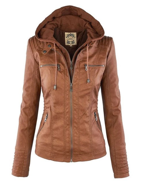 Chaqueta Corta Con Cremallera Frontal y Mangas Largas Para Mujer | Ideal Para Entretiempo