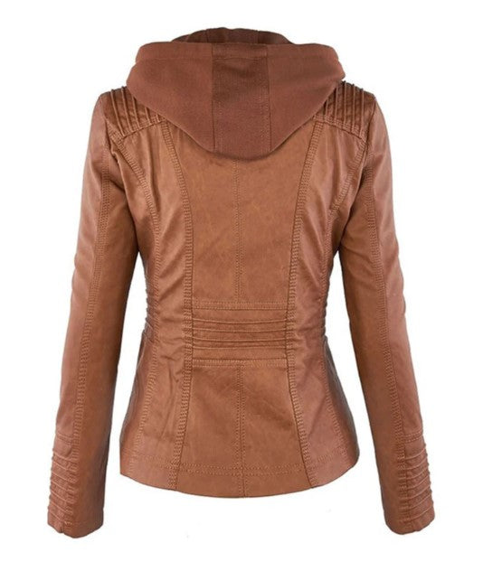 Chaqueta Corta Con Cremallera Frontal y Mangas Largas Para Mujer | Ideal Para Entretiempo