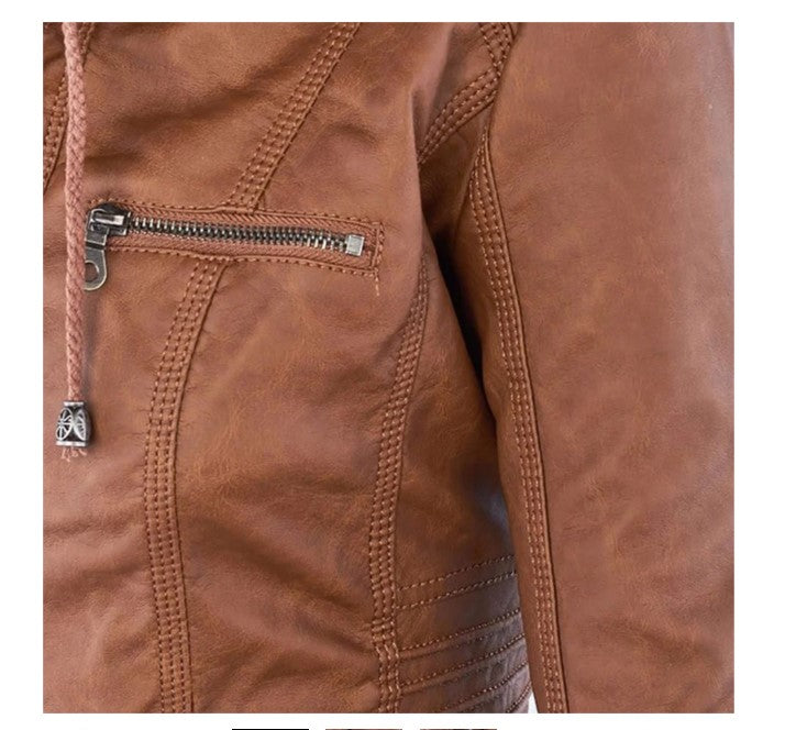 Chaqueta Corta Con Cremallera Frontal y Mangas Largas Para Mujer | Ideal Para Entretiempo