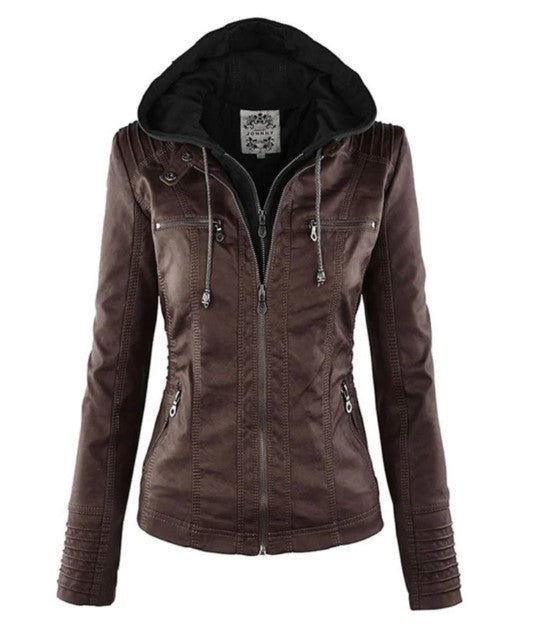 Chaqueta Corta Con Cremallera Frontal y Mangas Largas Para Mujer | Ideal Para Entretiempo
