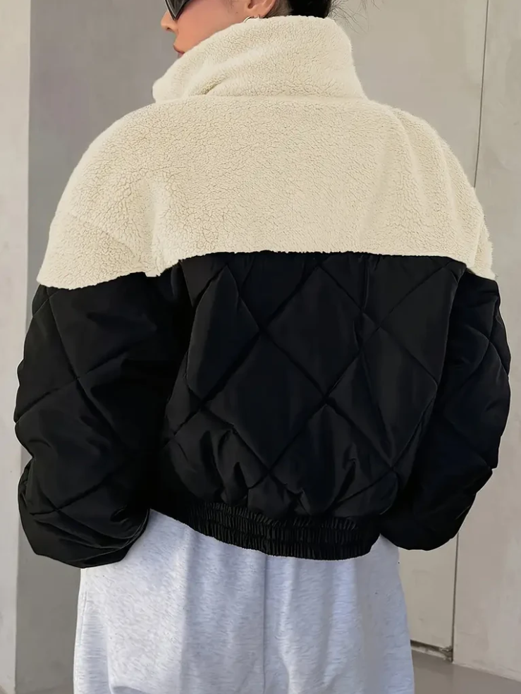 Chaqueta Con Corte Amplio y Cierre de Cremallera Para Mujer | Ideal Para Uso Diario