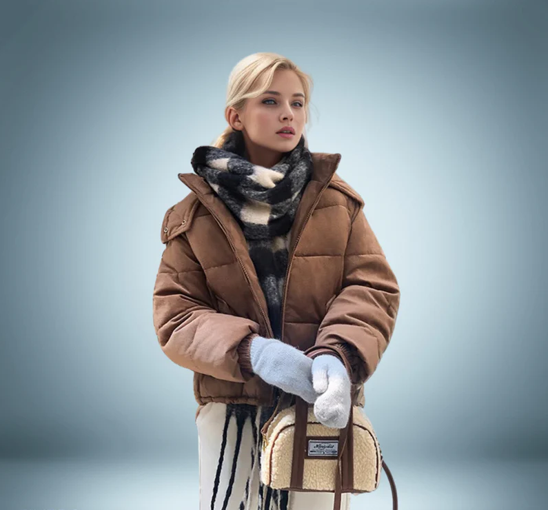 Abrigo Acolchado Con Capucha Integrada | Ideal Para Uso Diario En Invierno