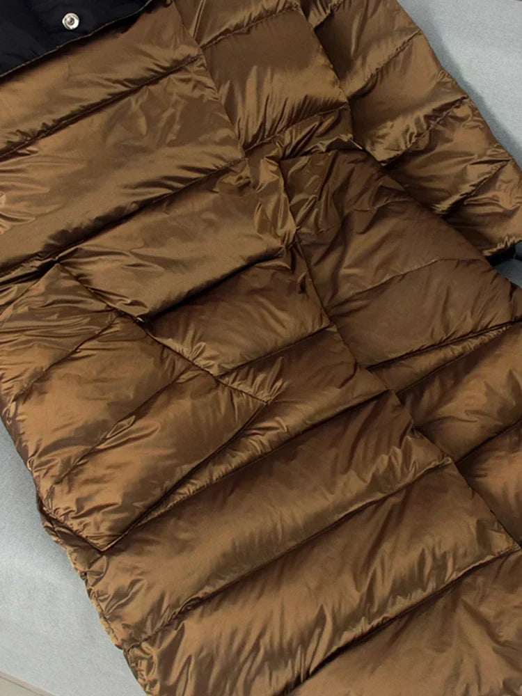 Manteco Largo con Estampado de Cuadros y Cierre de Botones para Mujer | Ideal para Invierno