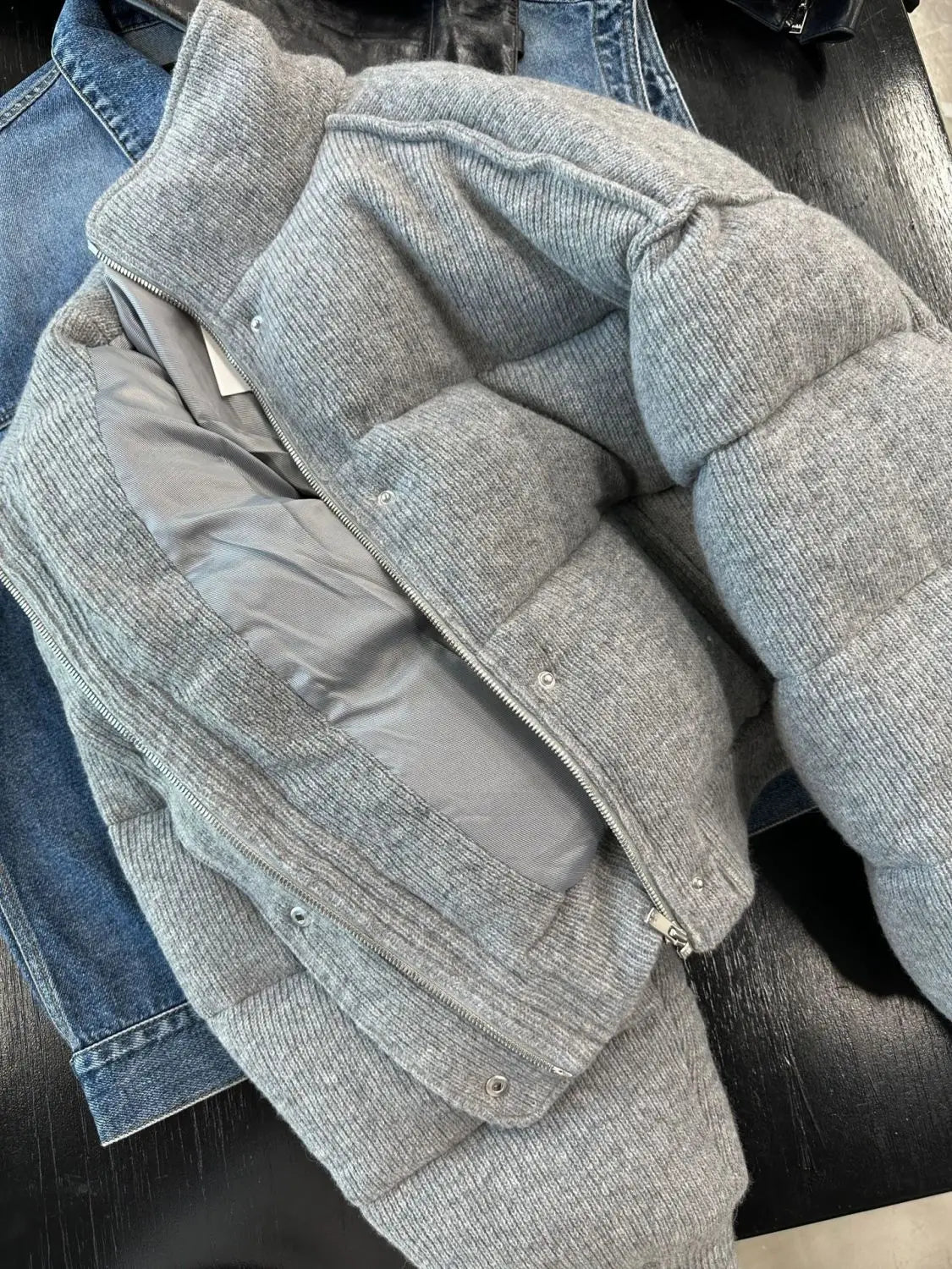 Doudoune Con Cuello Alto y Cierre de Cremallera Para Mujer | Ideal Para La Temporada Fría