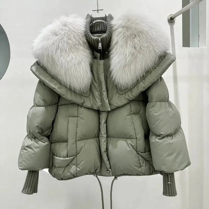 Abrigo Acolchado Largo con Cierre de Cremallera para Mujer | Ideal para Invierno