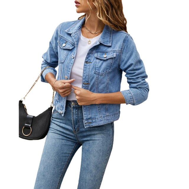 Chaqueta Corta Con Corte Oversize Para Mujer | Ideal Para Uso Diario En Ciudad O En Desplazamientos