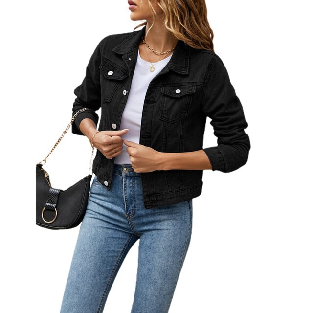 Chaqueta Corta Con Corte Oversize Para Mujer | Ideal Para Uso Diario En Ciudad O En Desplazamientos