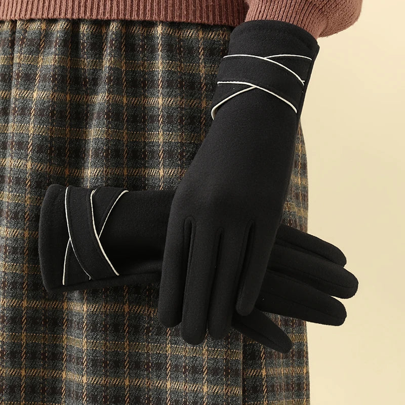 Guantes de Mujer con Corte Ajustado para Temporada Fría | Ideal para Uso Exterior Diario