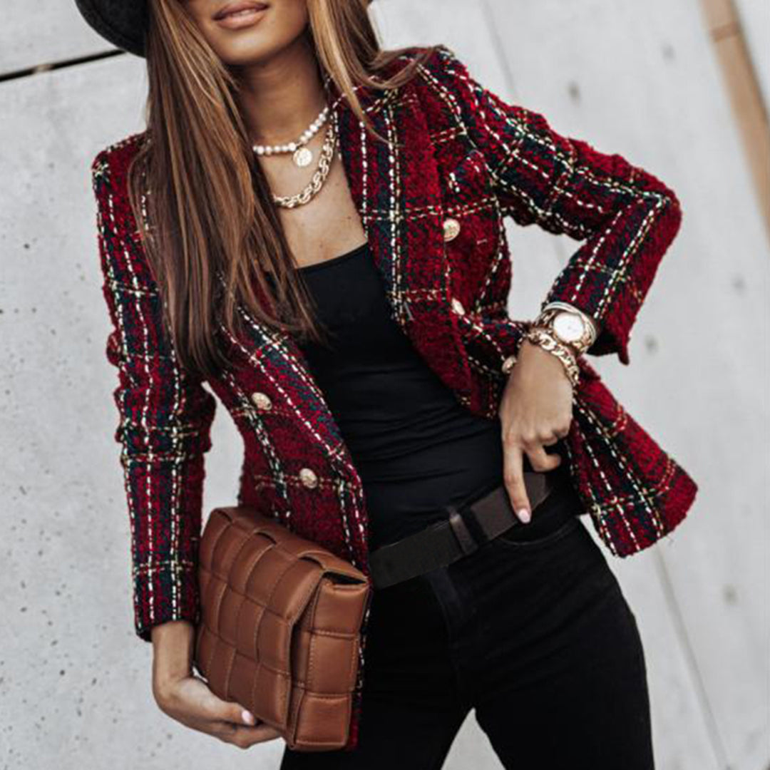 Blazer Con Cierre De Un Botón Para Mujer | Ideal Para Uso Profesional O Formal