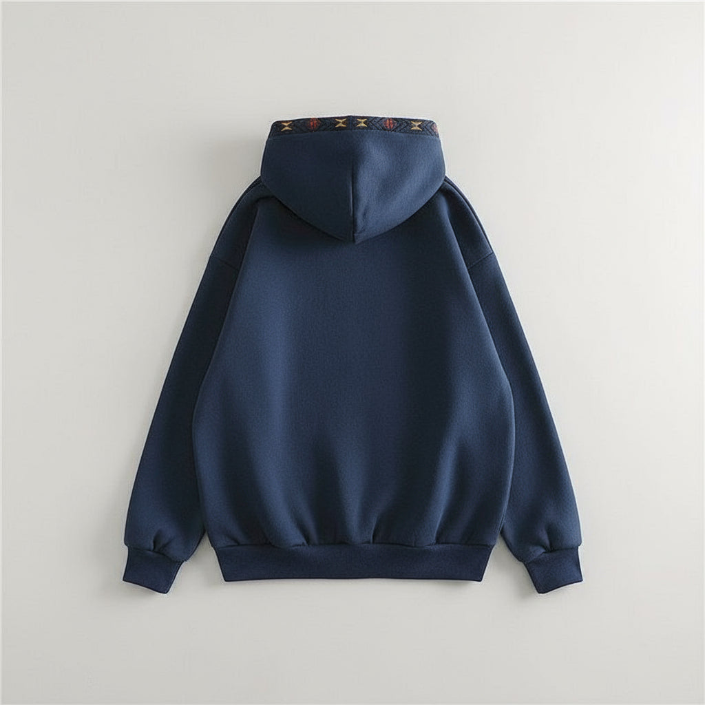 Sudadera Oversize Con Capucha y Bordado Frontal Para Mujer | Ideal Para Días Frescos