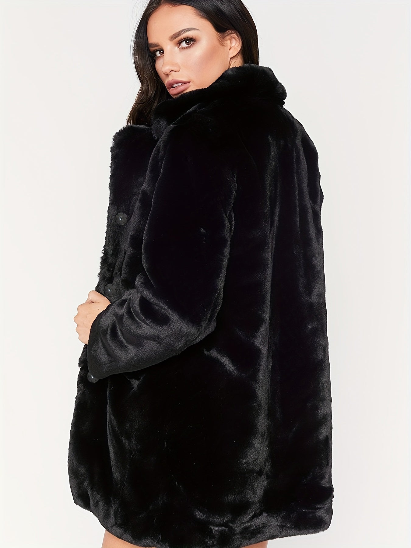 Abrigo Midi con Cierre Oculto para Mujer | Ideal para Temporadas de Transición