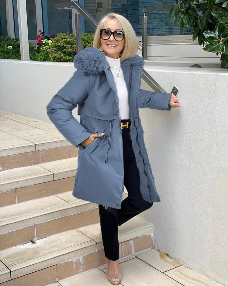 Manteco Largo con Cinturón para Mujer | Ideal para Uso Diario en Invierno