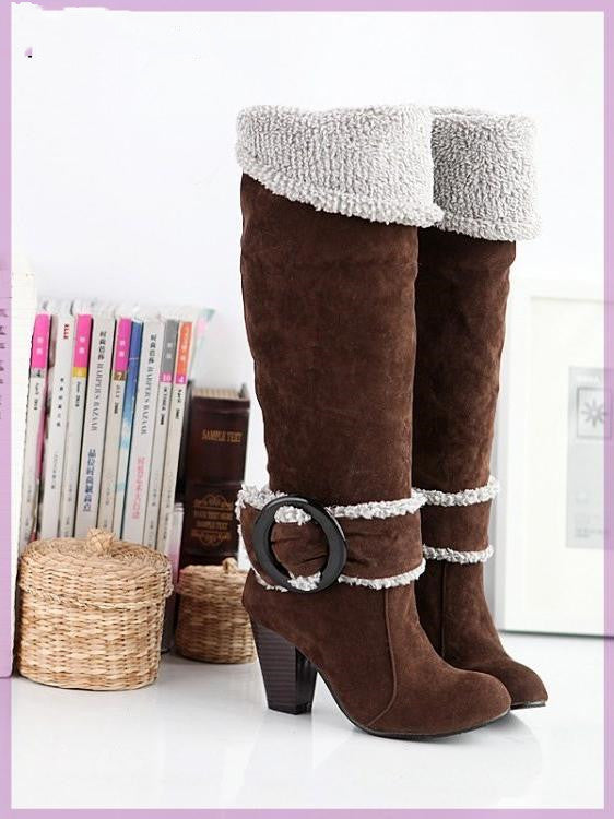 Botas Altas Hasta La Rodilla Con Tacón Para Mujer | Ideal Para Ocasiones Formales Y Diarias