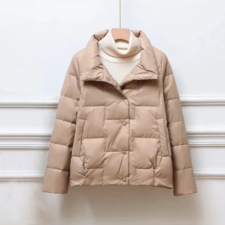 Chaqueta Acolchada Con Cremallera Frontal y Capucha Para Mujer | Ideal Para Uso Diario