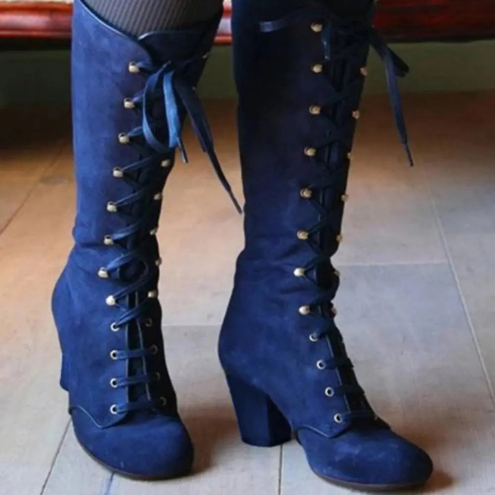 Botas Altas para Mujer con Detalle de Lazo | Ideal para Días Fríos