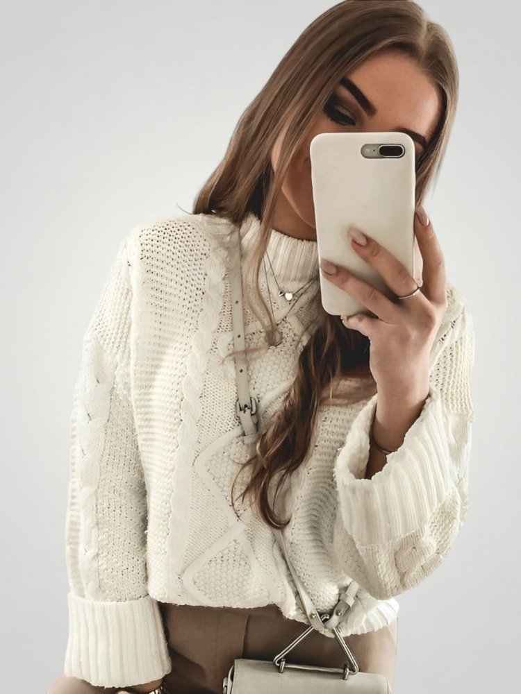 Jersey con Mangas Globo para Mujer | Ideal para Oficina y Tiempo Libre