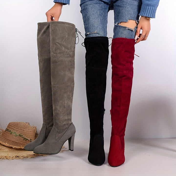 Botas Altas Con Diseño Versátil Para Mujer | Ideal Para Ocasiones Formales E Informales