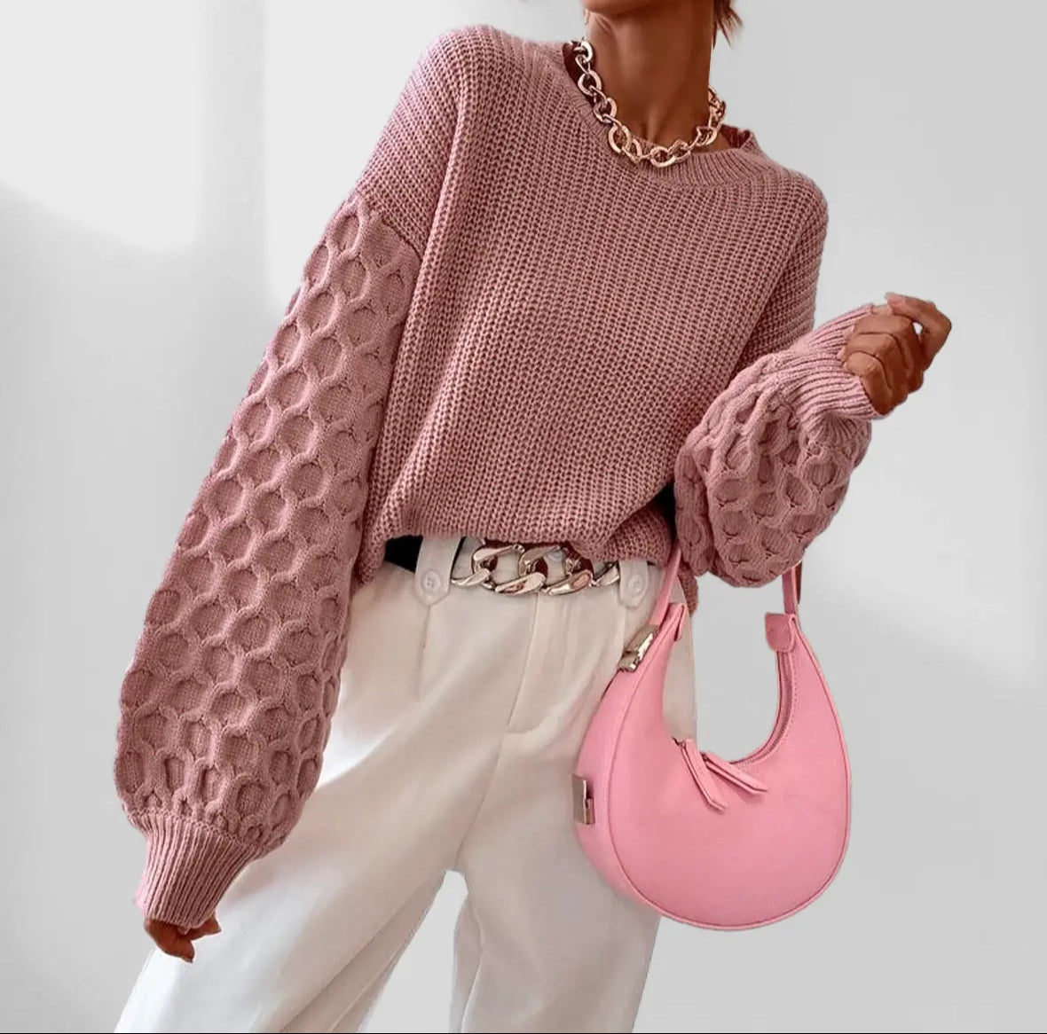 Jersey De Cuello Redondo Con Corte Clásico | Adecuado Para La Temporada De Otoño