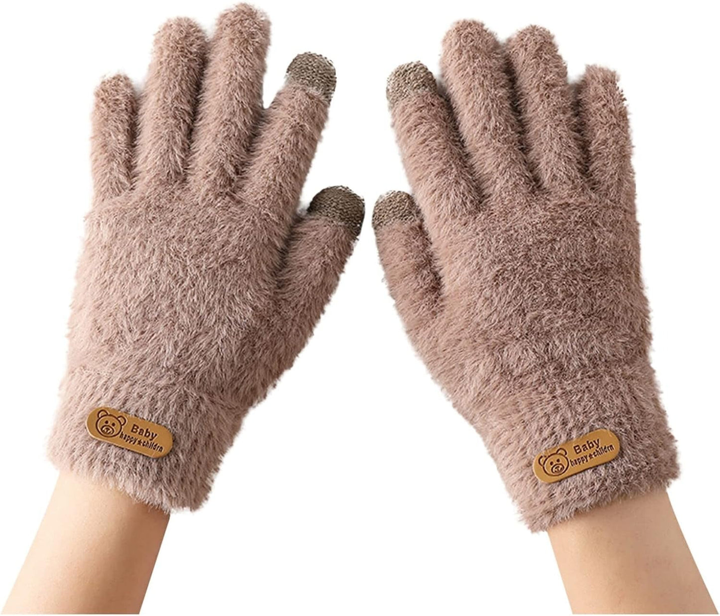Guantes Táctiles con Puño Elástico para Adultos | Ideal para Uso en Invierno