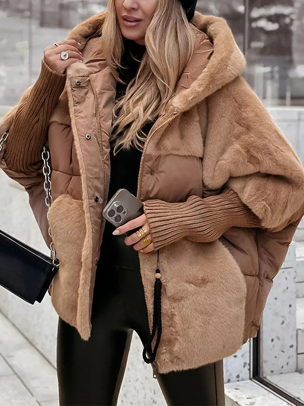 Capa Acolchada Con Cierre De Cremallera Y Botones Para Mujer | Ideal Para El Invierno