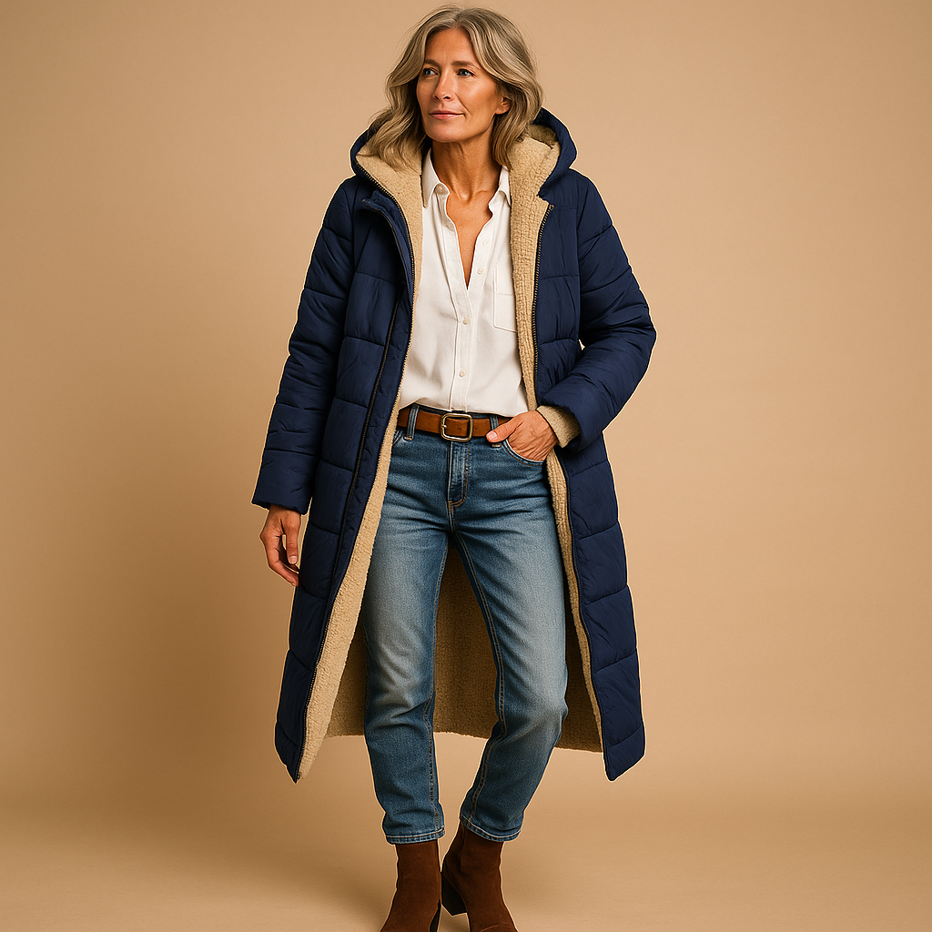 Abrigo Largo con Diseño Moderno para Mujer | Ideal para Invierno