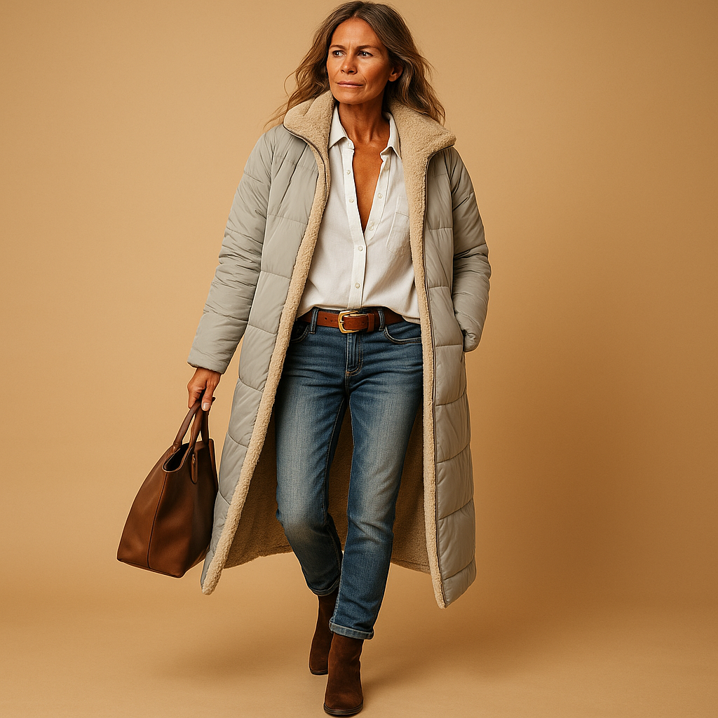 Abrigo Largo con Diseño Moderno para Mujer | Ideal para Invierno