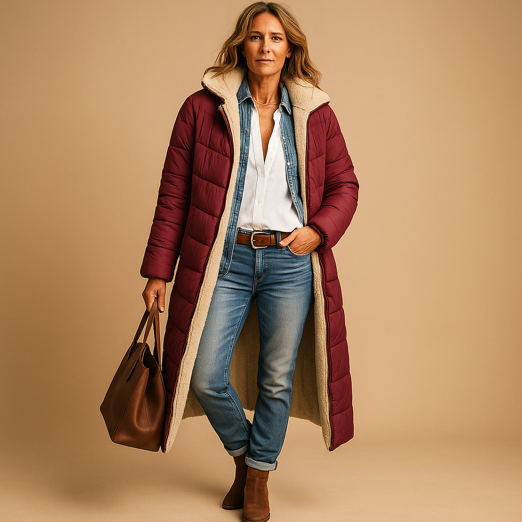 Abrigo Largo con Diseño Moderno para Mujer | Ideal para Invierno