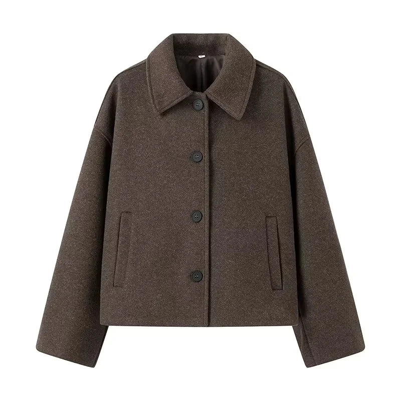 Chaqueta Larga Con Corte Amplio Para Mujer | Ideal Para La Temporada Fría