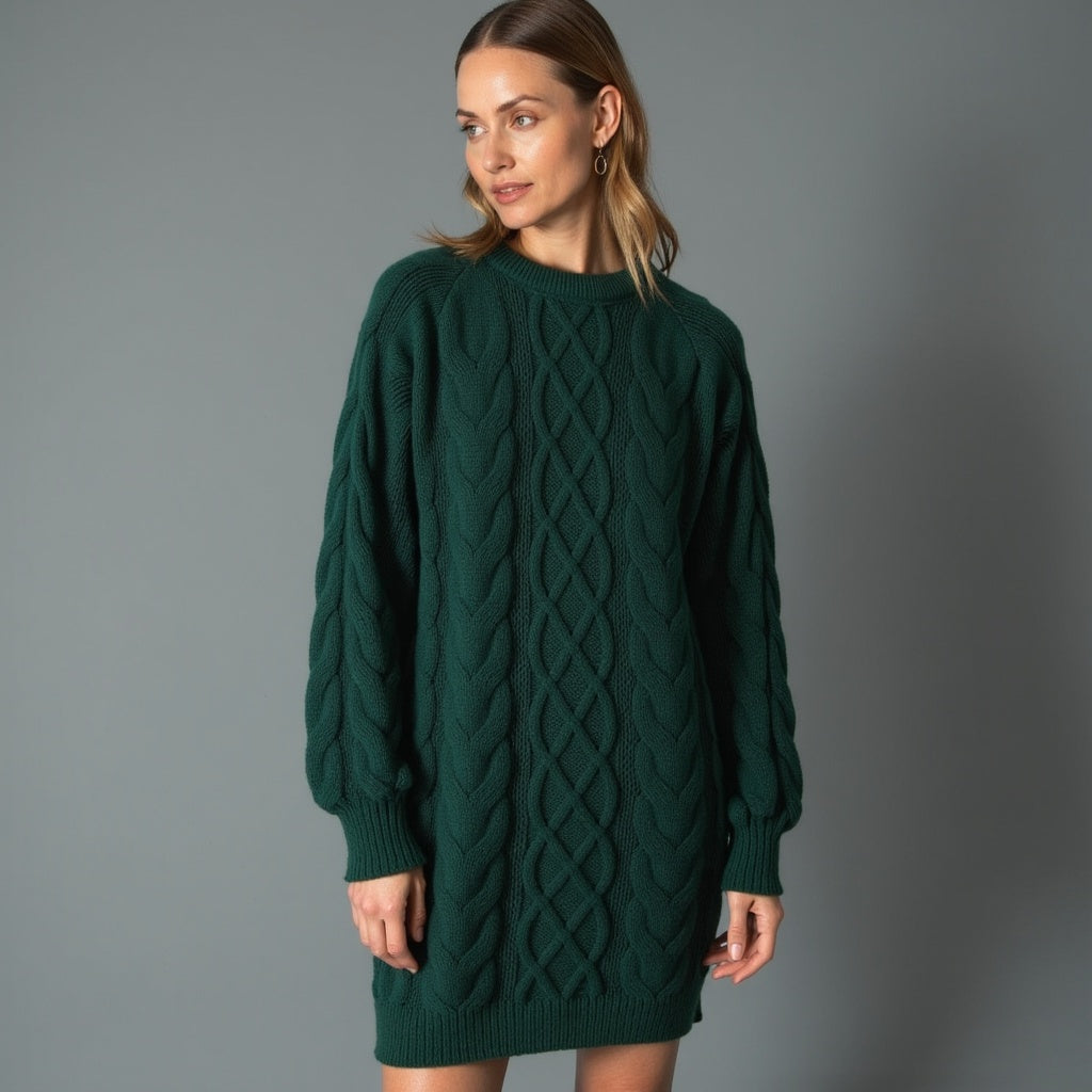 Jersey De Cuello Redondo Para Mujer Con Corte Recto | Ideal Para Uso Diario En Invierno