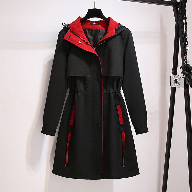 Chaqueta Corta Cortaviento De Talla Grande Con Capucha | Ideal Para Uso Diario En Entretiempo