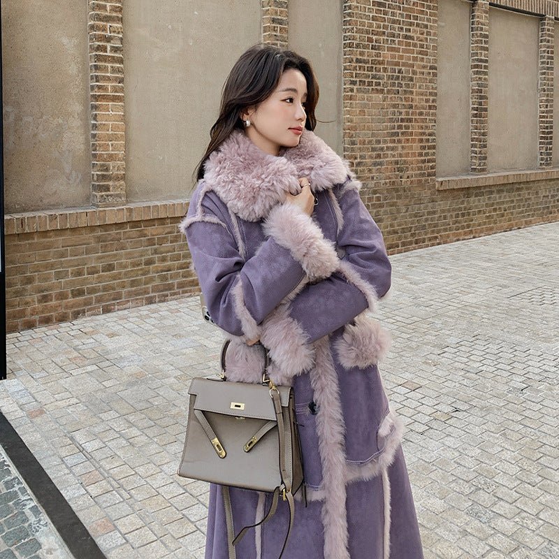 Manteau Largo Con Cinturón Ajustable y Estampado de Cuadros Para Mujer | Ideal Para La Media Estación