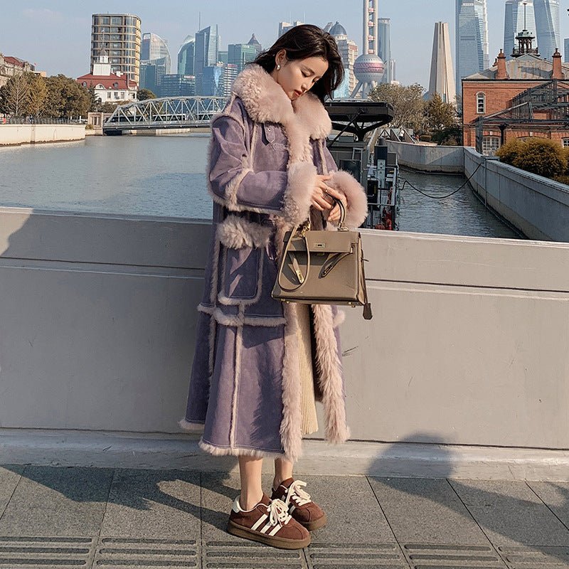 Manteau Largo Con Cinturón Ajustable y Estampado de Cuadros Para Mujer | Ideal Para La Media Estación