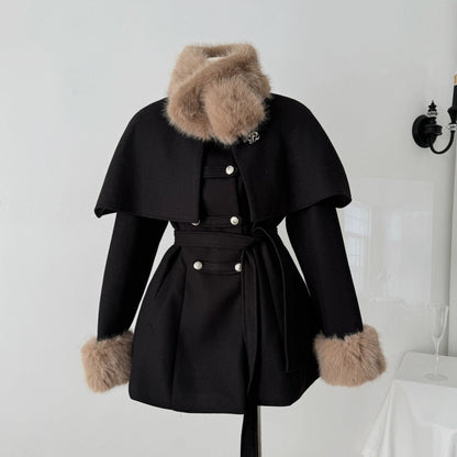 Abrigo Corto Con Cuello Desmontable Para Mujer | Ideal Para El Invierno