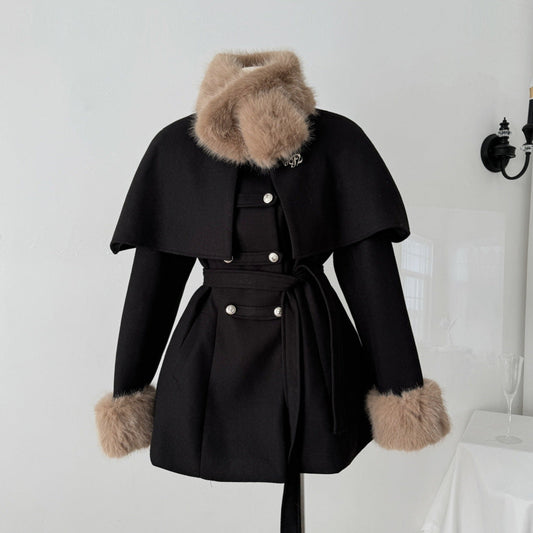 Abrigo Corto Con Cuello Desmontable Para Mujer | Ideal Para El Invierno