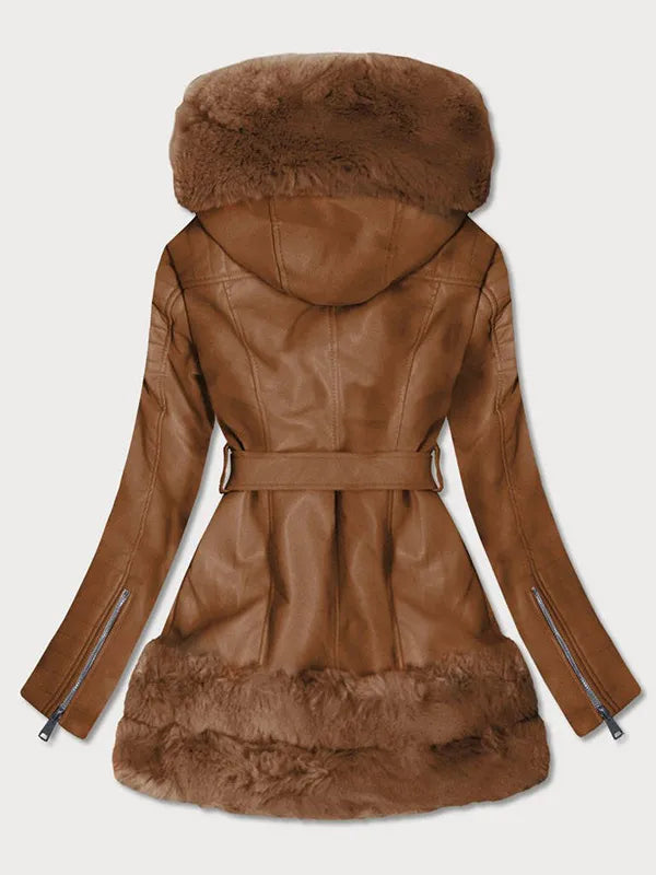 Chaqueta Larga con Capucha Integrada para Mujer | Ideal para la Temporada Fría