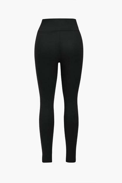 Conjunto de Dos Piezas con Leggings de Cintura Alta y Chaqueta Corta para Mujer | Ideal para Uso Deportivo y Diario
