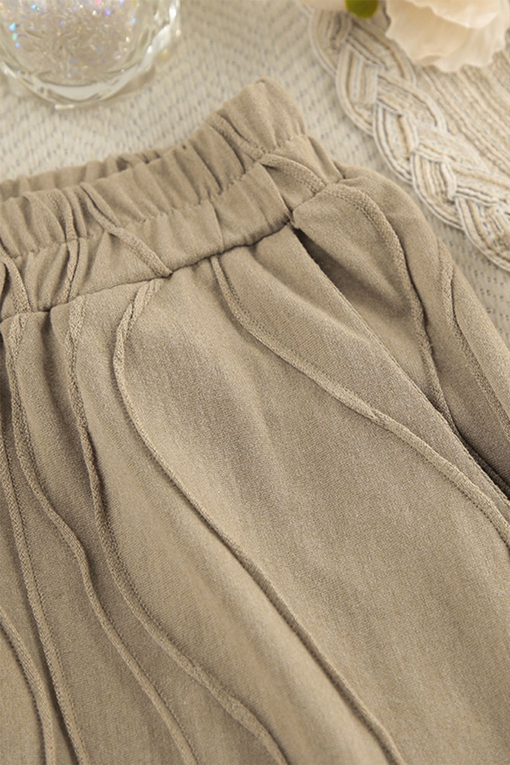 Conjunto De Dos Piezas con Top De Manga Larga y Pantalón Recto para Adultos | Ideal para Uso Diario