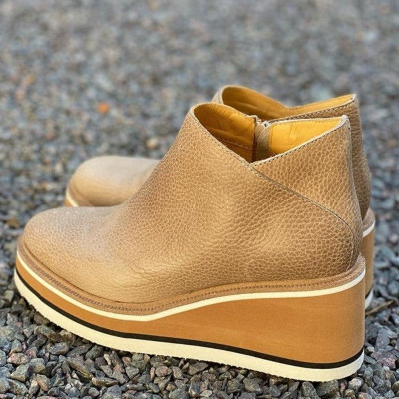 Botines Con Tacón Medio y Cremallera Lateral Para Mujer | Ideal Para Uso Diario en Ciudad
