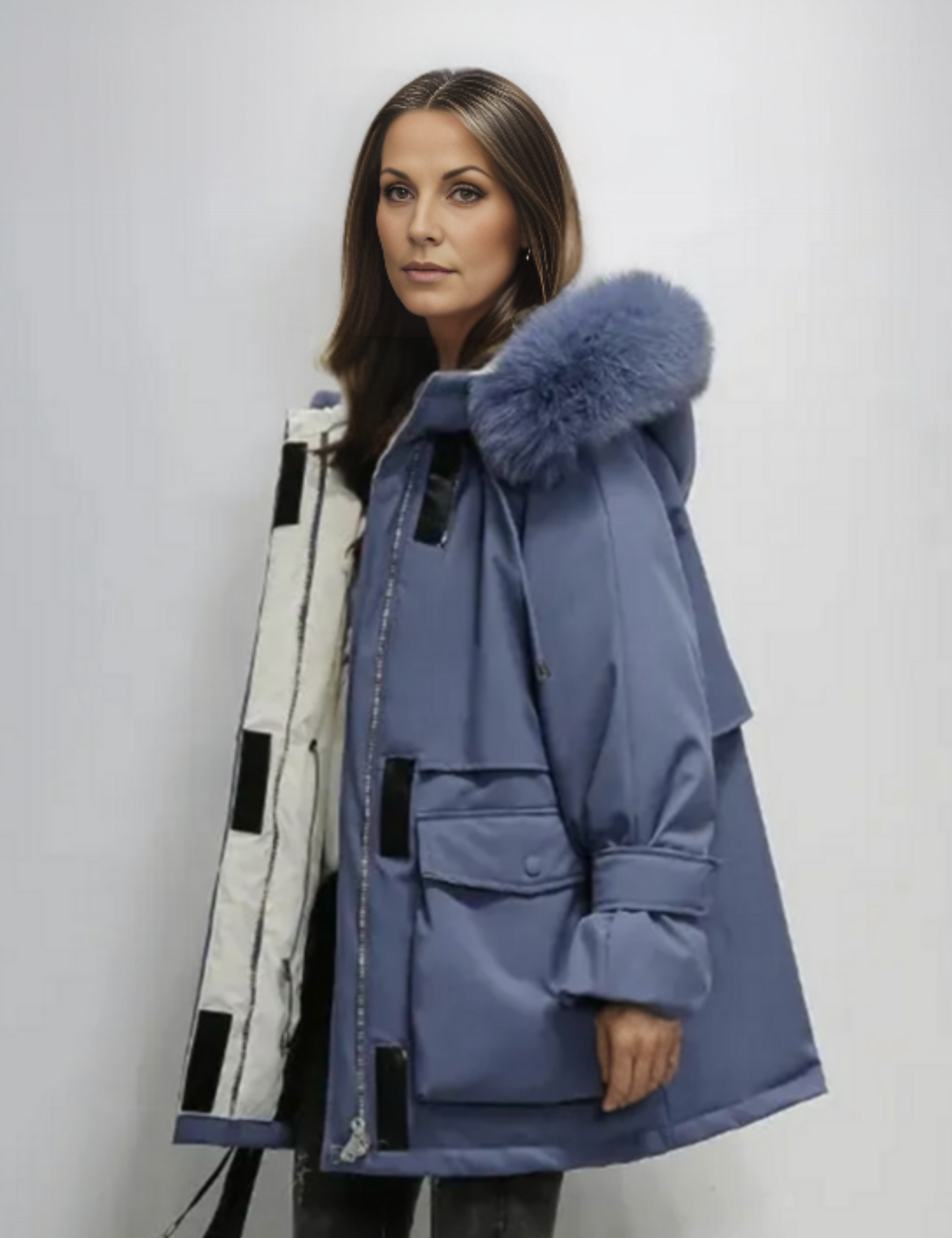 Parka Larga con Capucha Integrada para Mujer | Ideal para Temporada Invernal