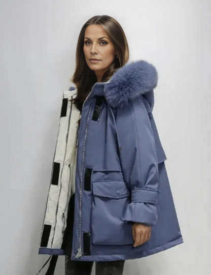 Parka Larga con Capucha Integrada para Mujer | Ideal para Temporada Invernal