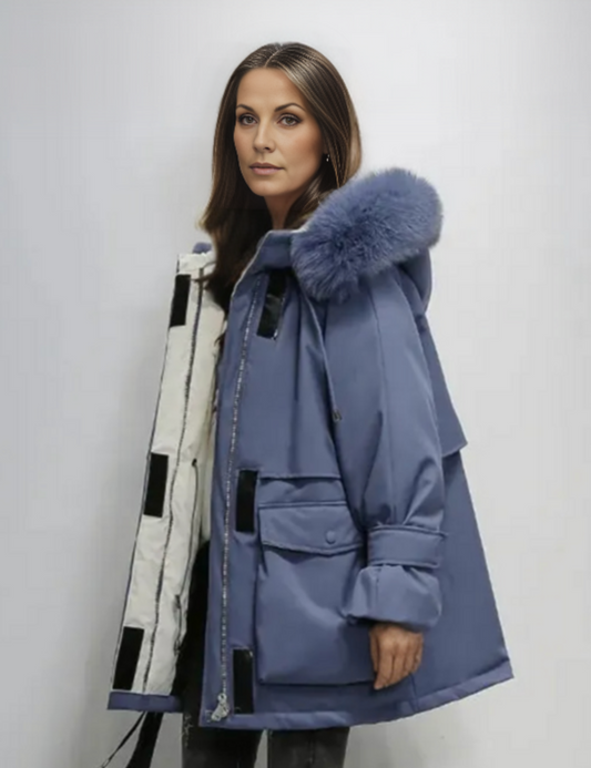 Parka Larga con Capucha Integrada para Mujer | Ideal para Temporada Invernal