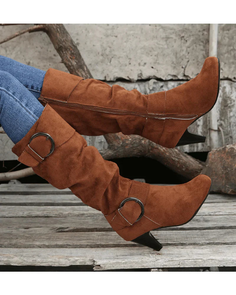 Botas Altas para Mujer con Diseño Funcional | Ideal para Días Fríos