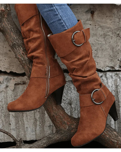 Botas Altas para Mujer con Diseño Funcional | Ideal para Días Fríos