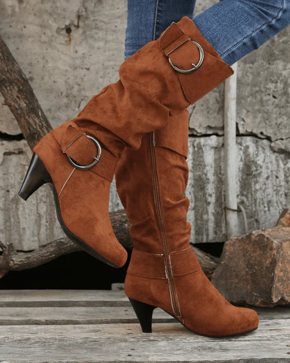 Botas Altas para Mujer con Diseño Funcional | Ideal para Días Fríos