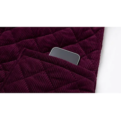 Chaqueta Acolchada con Cierre de Botones para Mujer | Ideal para Temporada Fría